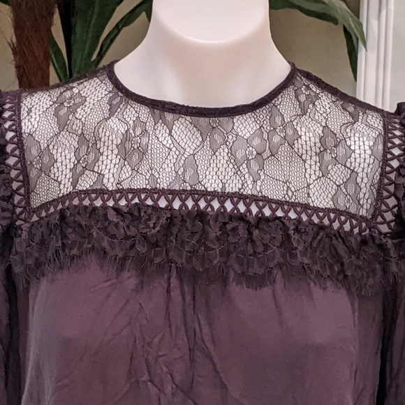 Xhileration Women's Long Sleeve Lace Top Size Small - Picture 8 of 8
